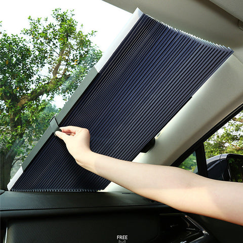 Car Automatic Retractable Folding Sunshade