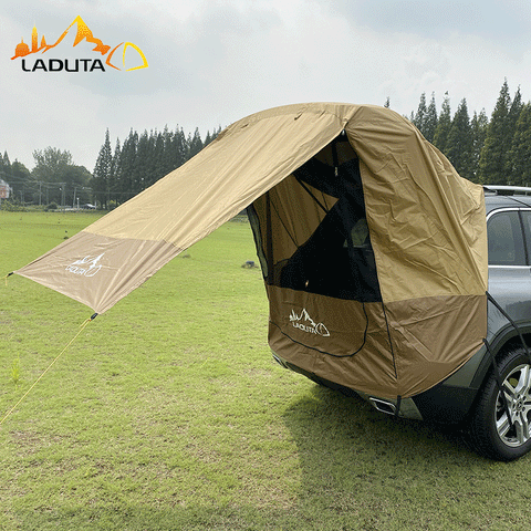 Outdoor Self-driving Tour Barbecue Camping Car Tail Extension Tent Sunshade Rainproof Car Travel Tent Trunk Tent