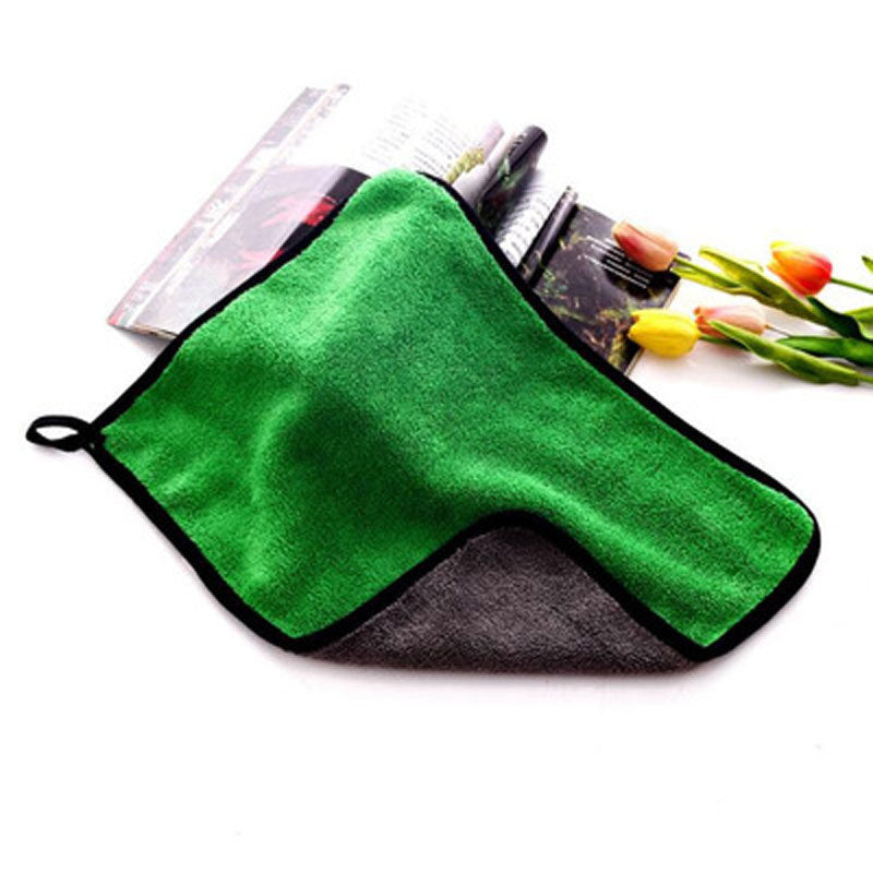 Car Wash Towel Coral Velvet Thickened Double-sided Car Cleaning Towel Multifunctional Household Cleaning Towel