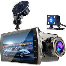 4 Inch Large Screen Car Driving Recorder HD 1080p Night Vision Front And Rear Dual Lens