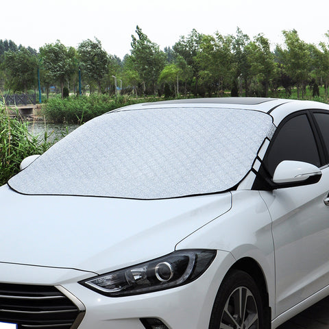 Car Front Thickened Sunshade Aluminum Film And Cotton Magnets Are Suitable For Various Models