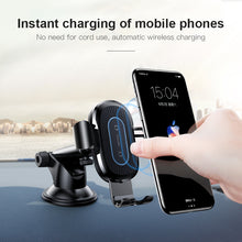 Car Mobile Phone Navigation Bracket Suction Cup Wireless Charging Gravity Bracket Car Center Console Frame