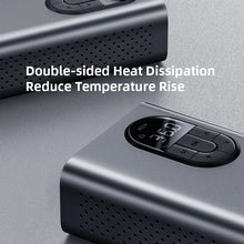 Baseus Portable Inflator Pump Car Air Compressor Smart Digital Tire Pressure Detection Auto Tire Pump For Car Bike Motorcycle - Inflatable Pump