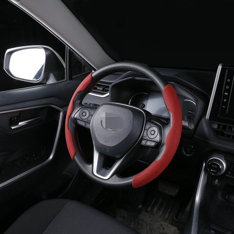 Car Steering Wheel Card Cover Universal Suede Steering Wheel Card Cover Non-slip Steering Wheel Cover