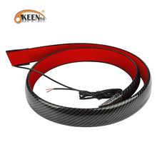 OKEEN's New Carbon Fiber Taillights Car Modification Universal Through Taillights LED Streamer Steering High Brake Lights