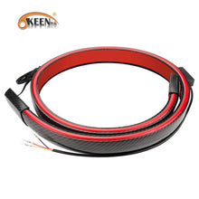 OKEEN's New Carbon Fiber Taillights Car Modification Universal Through Taillights LED Streamer Steering High Brake Lights