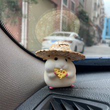 Car accessories eating hamster car ornaments