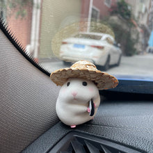 Car accessories eating hamster car ornaments