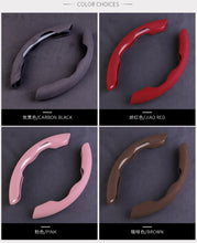 Car Steering Wheel Card Cover Universal Suede Steering Wheel Card Cover Non-slip Steering Wheel Cover