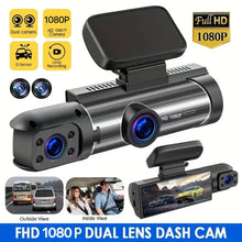 1080P Dual Camera Car Dashboard Camera Infrared Night Vision Ring Recording Wide-angle Lens Cross-border Version