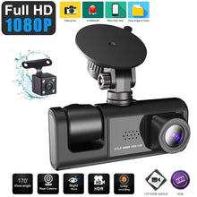 High Definition 1080P2 Inch Dash Cam Three Lenses Same Screen Rearview Image Mobile Wifi Car DVR Motorcycle Equipment Accessorie