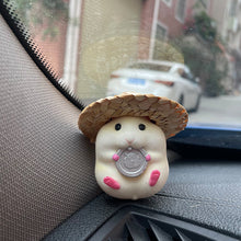 Car accessories eating hamster car ornaments